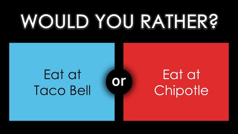 Would You Rather Food
